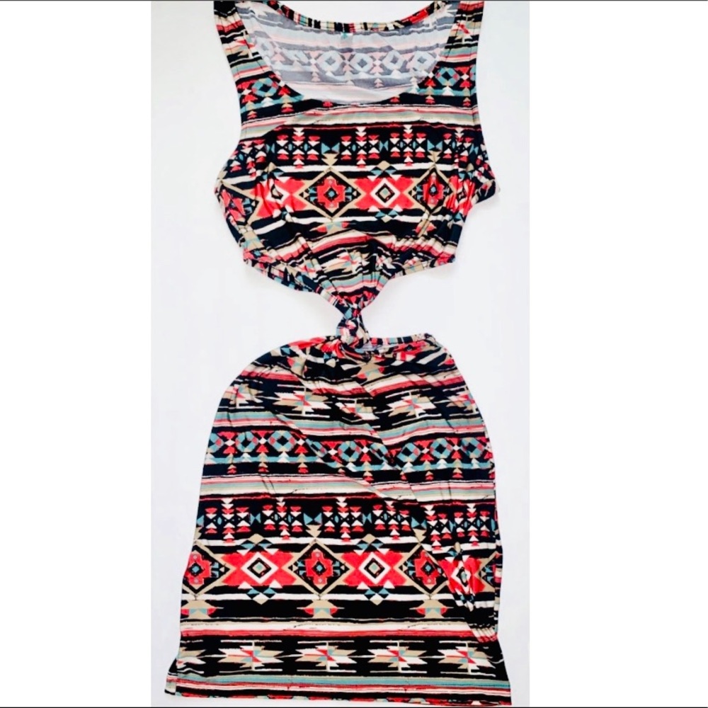 Tribal Cutout Dress